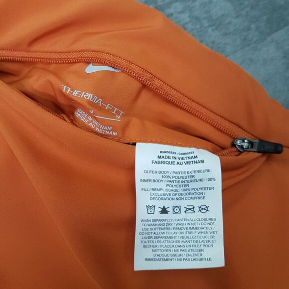 NIKE Therma Fit Wild Run Reversible Repel Running Vest Jacket Mens MEDIUM Orange - Picture 6 of 9
